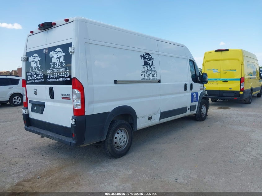 Vin: 3c6trvdg5ke563327, lot: 46039035, ram promaster 2500 high roof 159 wb 20194