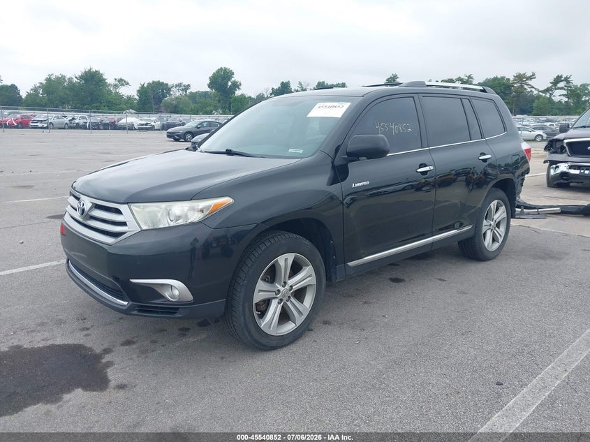 Vin: 5tddk3ehxds196219, lot: 46039121, toyota highlander limited v6 20132