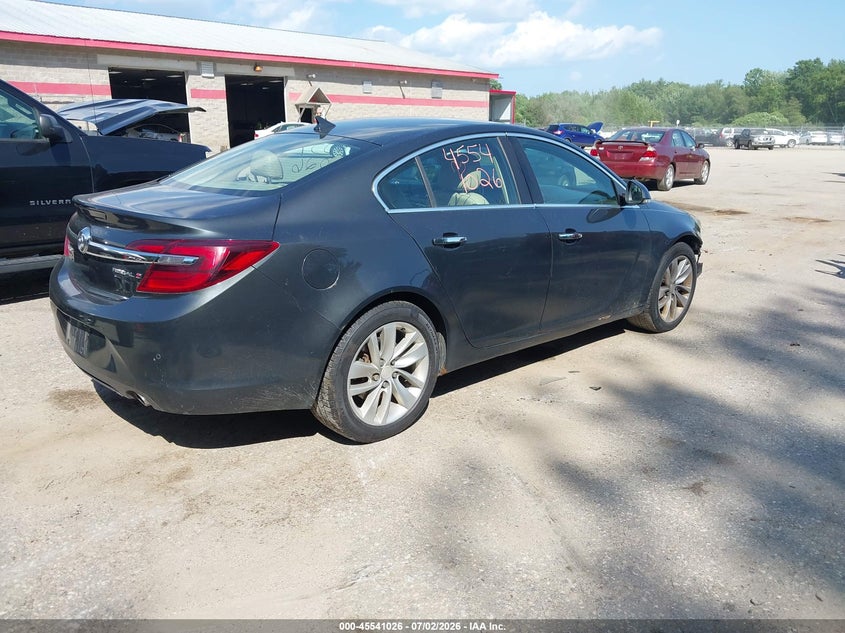 Vin: 2g4gn5ex1e9263481, lot: 46039295, buick regal turbo/e-assist premium i 20144