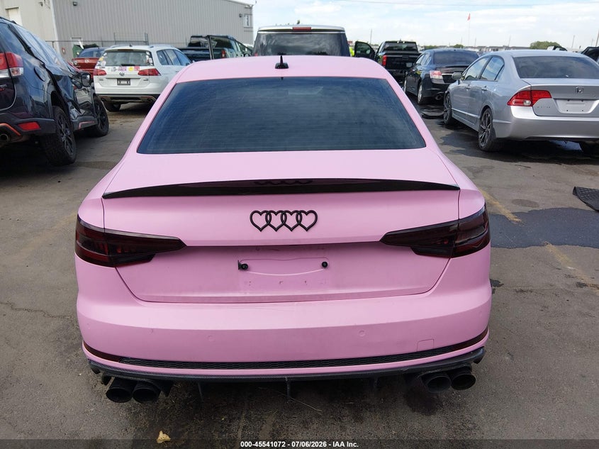 2018 Audi S4 3.0T Premium Plus VIN: WAUB4AF49JA013304 Lot: 45541072