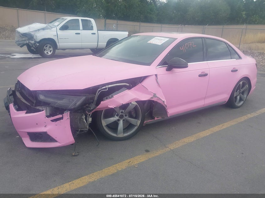 Vin: waub4af49ja013304, lot: 46039341, audi s4 3.0t premium plus 20182