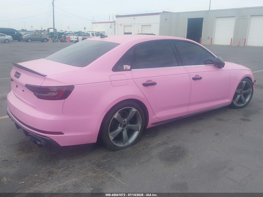 Vin: waub4af49ja013304, lot: 46039341, audi s4 3.0t premium plus 20184