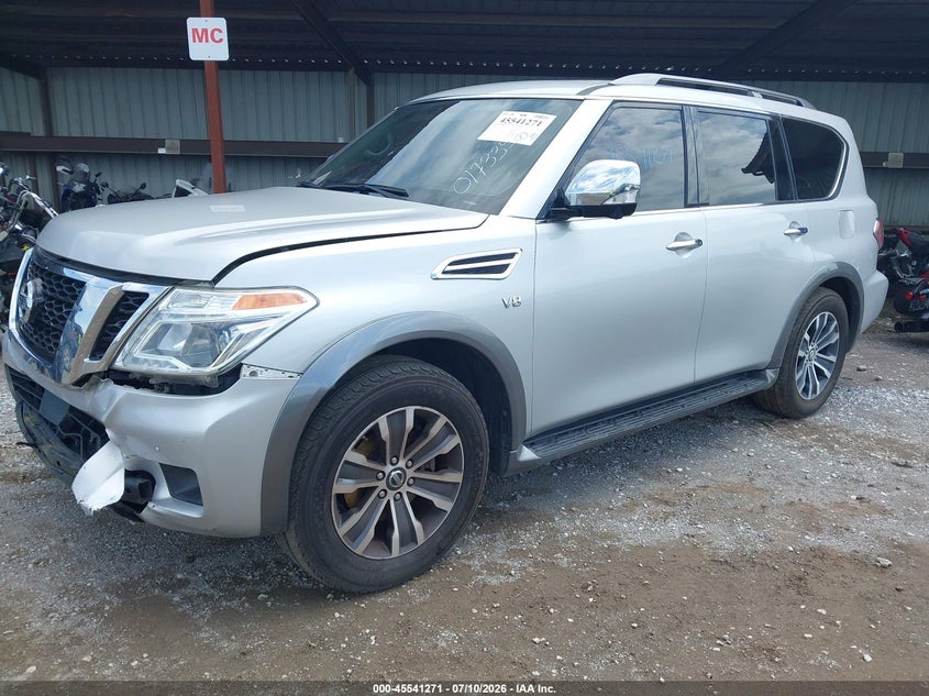 Vin: jn8ay2nd9lx017335, lot: 46039540, nissan armada sl 2wd 20202