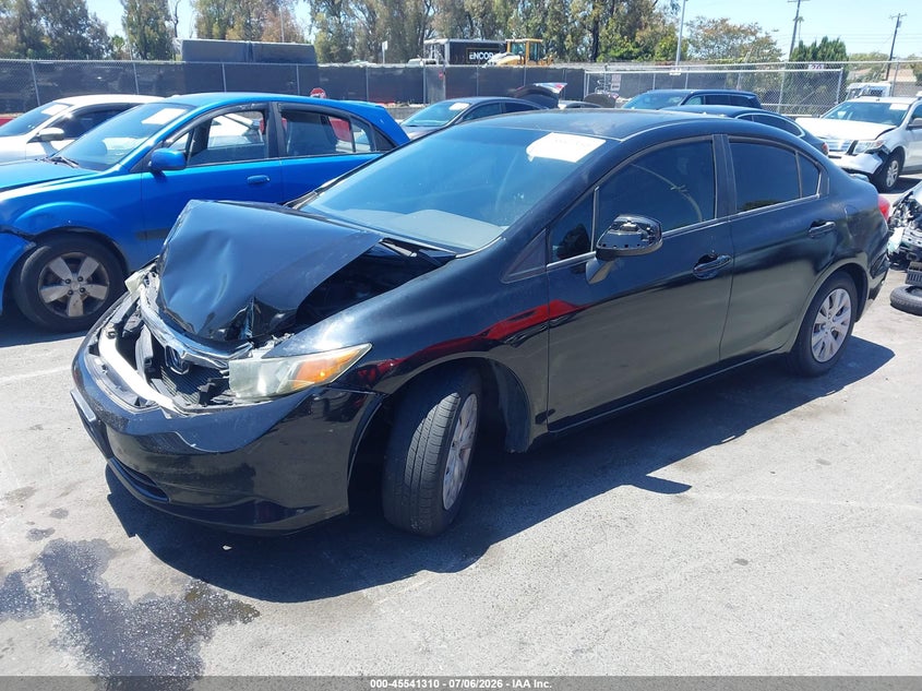 2012 HONDA CIVIC auction photo 2