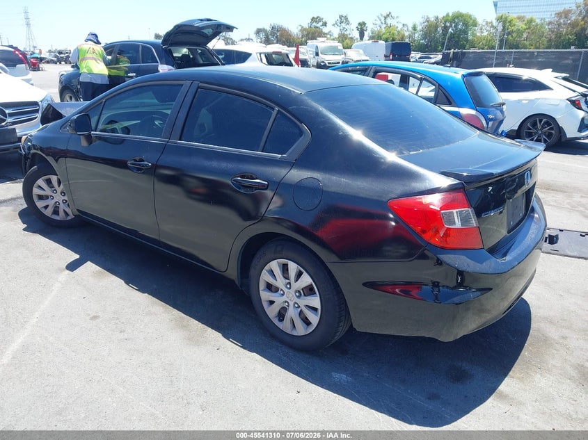2012 HONDA CIVIC auction photo 3