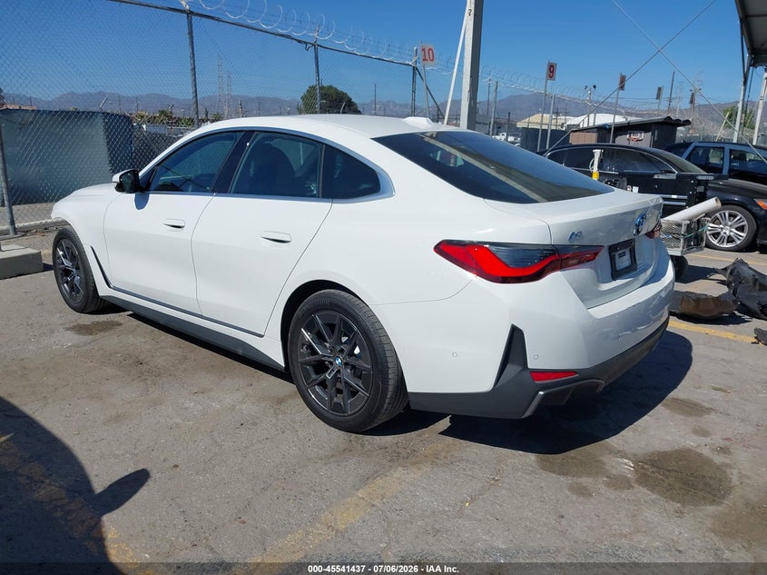Vin: wby23hd0xsfv77206, lot: 46039706, bmw i4 gran coupe edrive40 20253