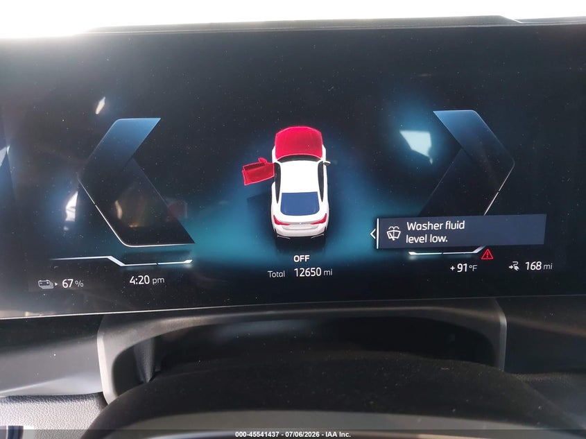 2025 BMW I4 Gran Coupe Edrive40 VIN: WBY23HD0XSFV77206 Lot: 45541437