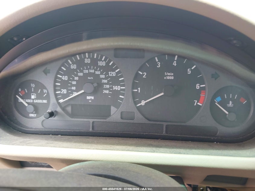 1997 BMW Z3 1.9L Roadster VIN: 4USCH7320VLE05306 Lot: 45541526