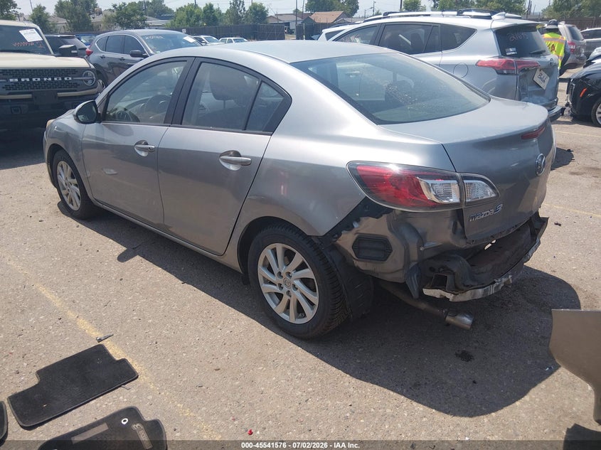 Vin: jm1bl1v80c1613304, lot: 46039845, mazda mazda3 i touring 20123