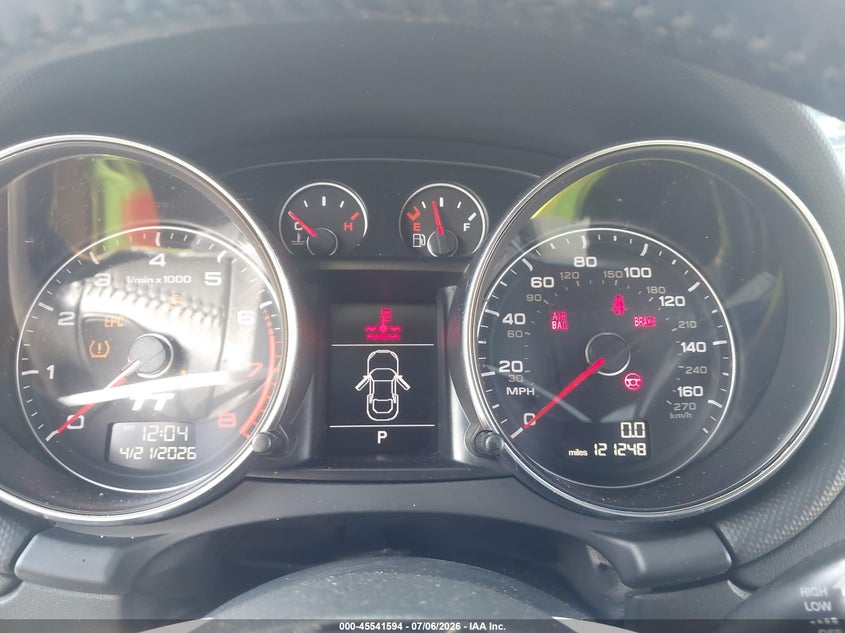 2012 Audi Tt 2.0T Premium Plus VIN: TRUBFAFK5C1021663 Lot: 45541594