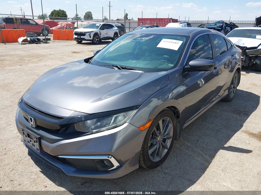 2020 Honda Civic, Град, IAAI, VIN 19XFC1F37LE204475 — фото 2