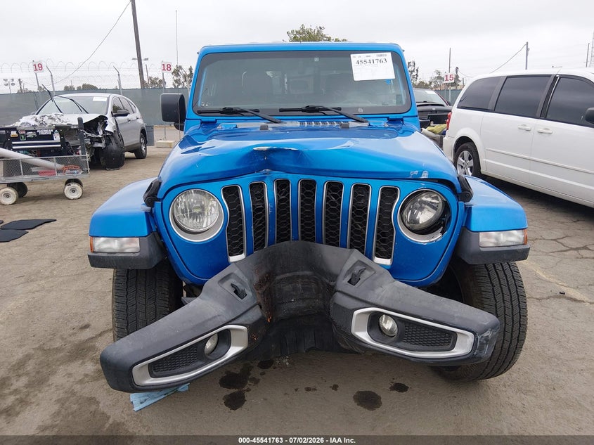 2022 Jeep Gladiator Overland 4X4 VIN: 1C6JJTFMXNL154175 Lot: 45541763