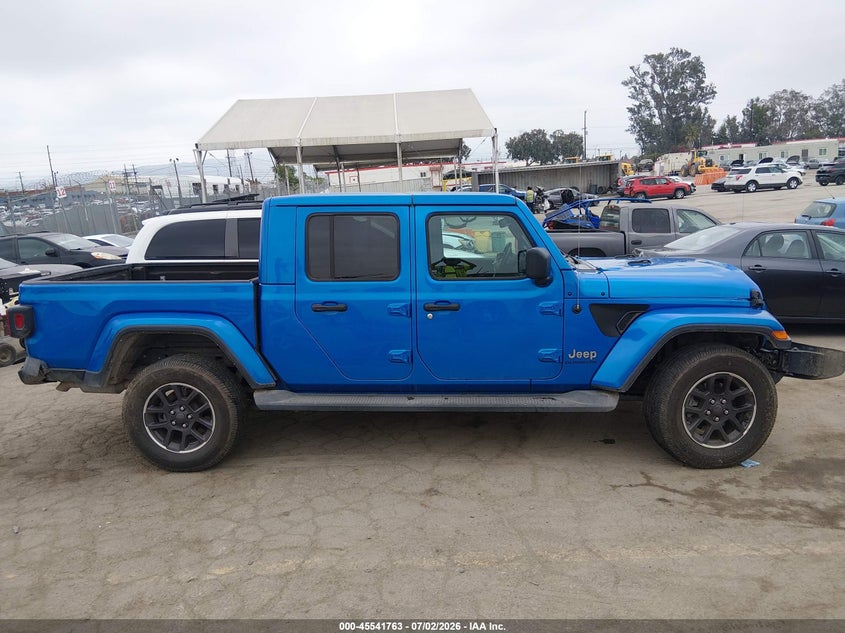 2022 Jeep Gladiator Overland 4X4 VIN: 1C6JJTFMXNL154175 Lot: 45541763