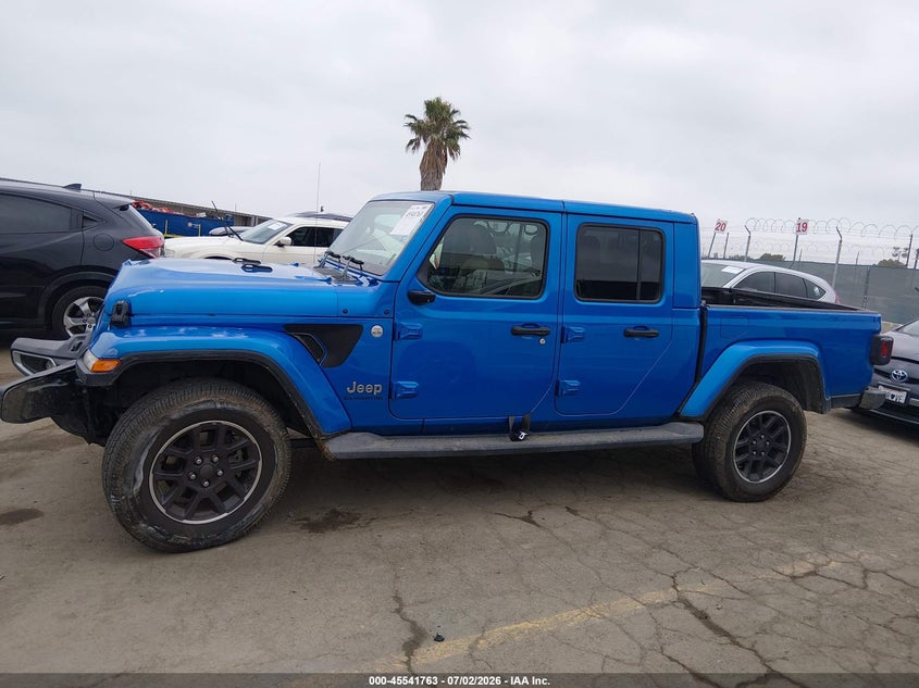 2022 Jeep Gladiator Overland 4X4 VIN: 1C6JJTFMXNL154175 Lot: 45541763