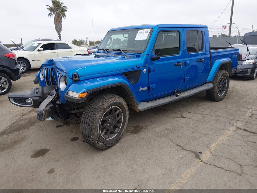Vin: 1c6jjtfmxnl154175, lot: 46040032, jeep gladiator overland 4x4 20222