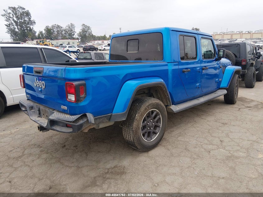 Vin: 1c6jjtfmxnl154175, lot: 46040032, jeep gladiator overland 4x4 20224