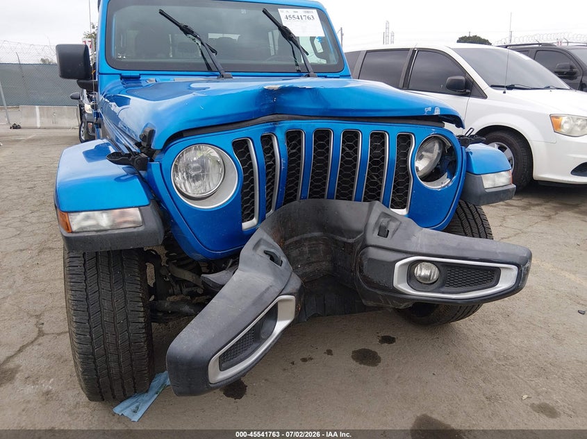2022 Jeep Gladiator Overland 4X4 VIN: 1C6JJTFMXNL154175 Lot: 45541763