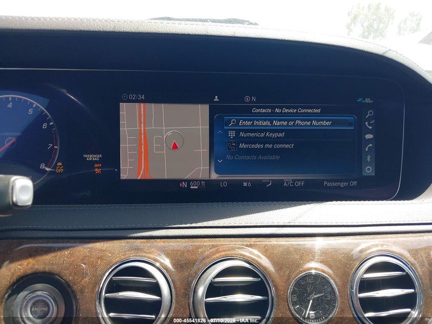 2019 Mercedes-Benz S 450 VIN: WDDUG6GB0KA481992 Lot: 45541826