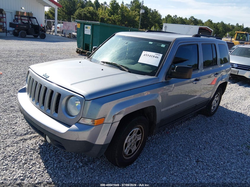 Vin: 1c4njpba7gd678393, lot: 46040114, jeep patriot sport 20162