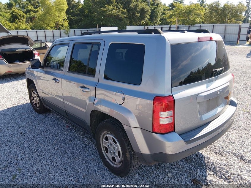Vin: 1c4njpba7gd678393, lot: 46040114, jeep patriot sport 20163