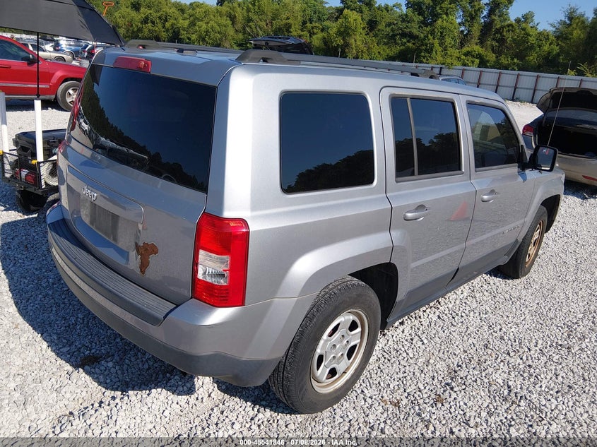 Vin: 1c4njpba7gd678393, lot: 46040114, jeep patriot sport 20164
