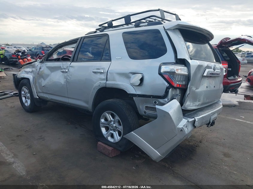 Vin: jtezu5jr6l5222017, lot: 46040381, toyota 4runner sr5 20203