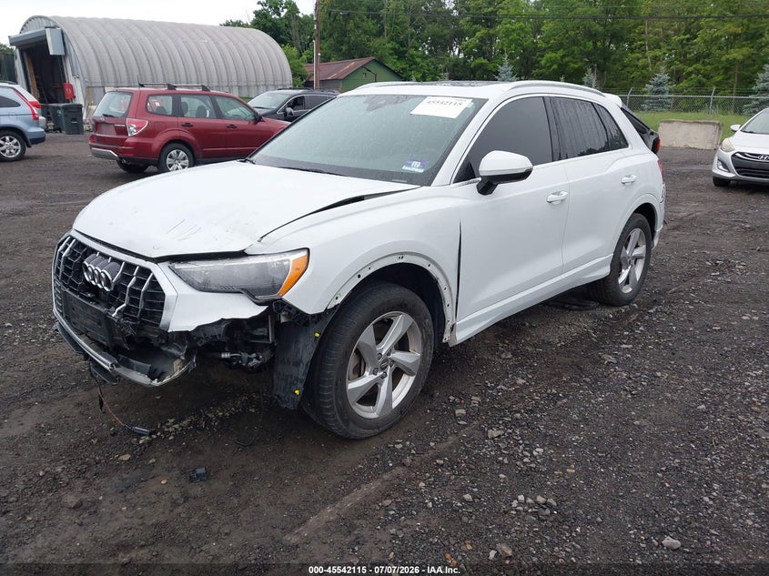 Vin: wa1aecf38l1003407, lot: 46040384, audi q3 premium 45 tfsi quattro tiptronic 20202