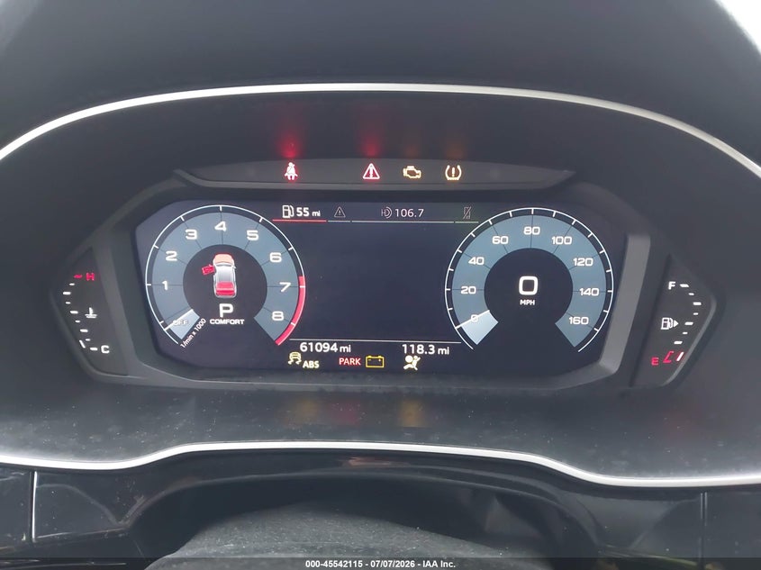 2020 Audi Q3 Premium 45 Tfsi Quattro Tiptronic VIN: WA1AECF38L1003407 Lot: 45542115