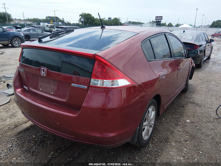 Vin: jhmze2h76as012986, lot: 46040428, honda insight ex 20104