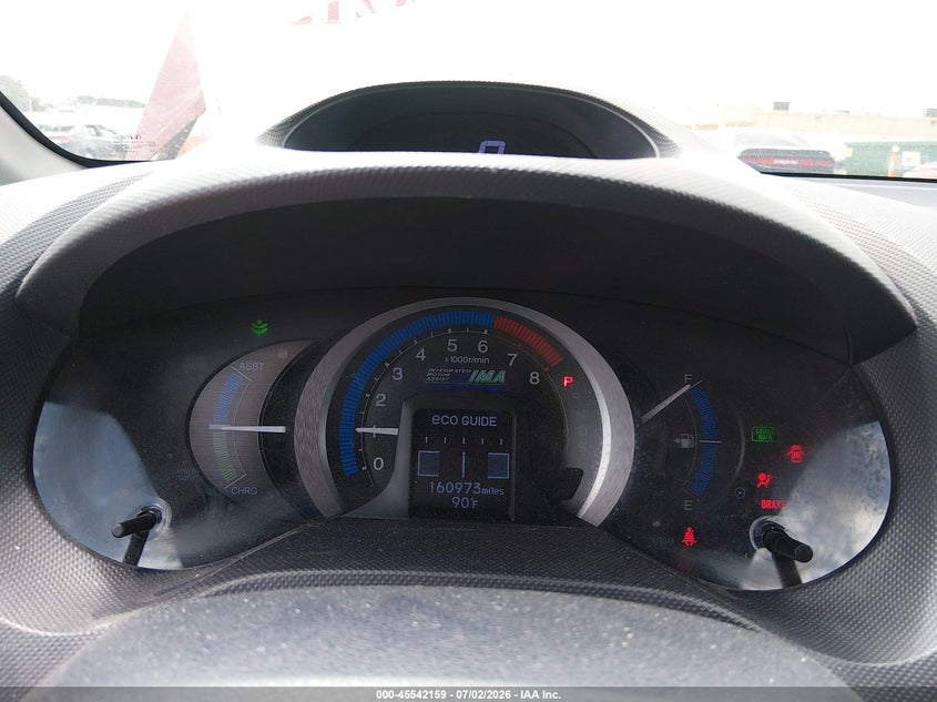 2010 Honda Insight Ex VIN: JHMZE2H76AS012986 Lot: 45542159