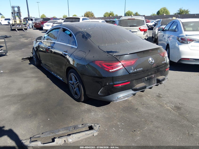 Vin: w1k5j4hb9nn296488, lot: 46040552, mercedes-benz cla 250 coupe 4matic 20223