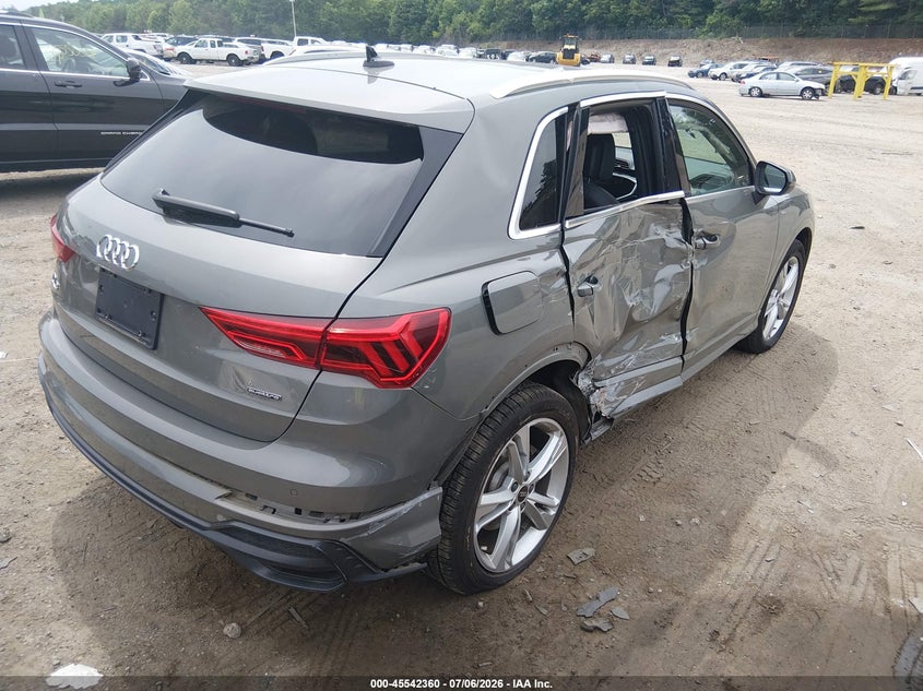 Vin: wa1eecf34n1134645, lot: 46040629, audi q3 premium plus 45 tfsi s line quattro tiptronic 20224