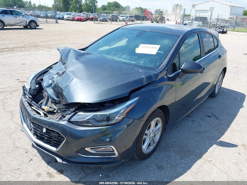 2017 Chevrolet Cruze, Удар спереду, IAAI, VIN 3G1BE6SM7HS557532 — фото 2