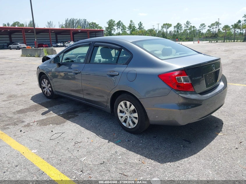2012 HONDA CIVIC SEDAN 1.8L I-4 VVT, 140HP