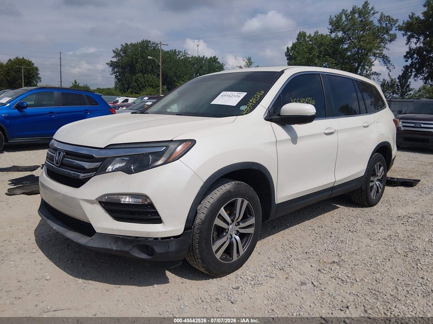 Vin: 5fnyf6h79hb053668, lot: 46040795, honda pilot ex-l 20172