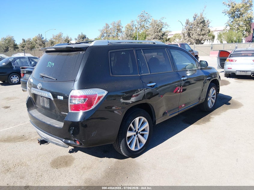 2008 TOYOTA HIGHLANDER HYBRID auction photo 4