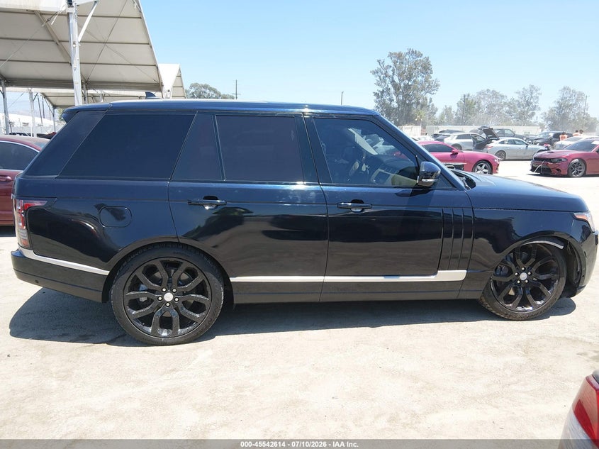 2016 Land Rover Range Rover 3.0L V6 Supercharged Hse VIN: SALGS2PF8GA288281 Lot: 45542614