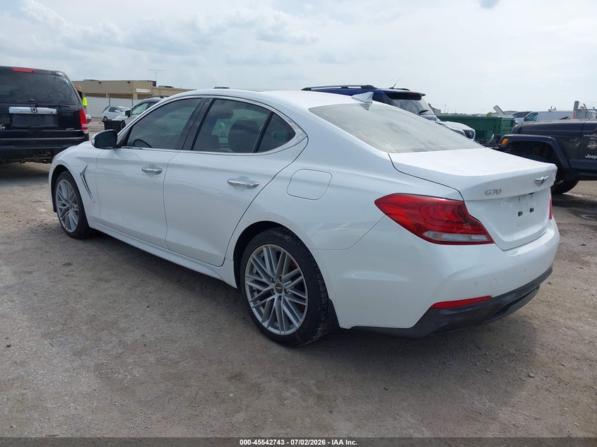 Vin: kmtg34la0lu060246, lot: 46041012, genesis g70 2.0t awd 20203