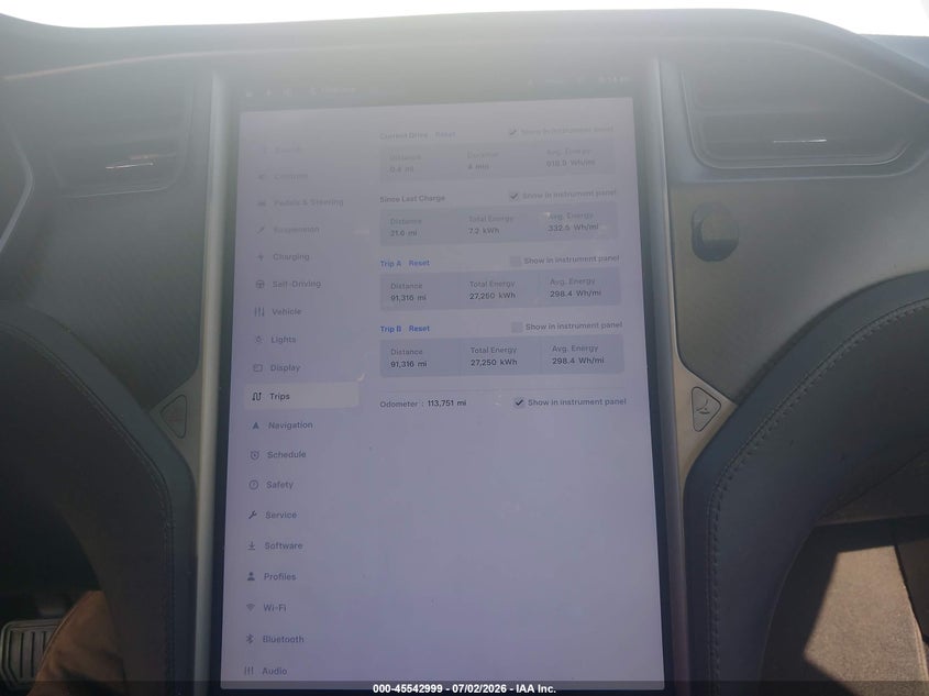 2018 Tesla Model S 100D/75D/P100D VIN: 5YJSA1E21JF277409 Lot: 45542999