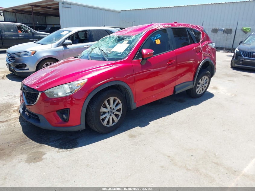 Vin: jm3ke2cy7f0489827, lot: 46041378, mazda cx-5 touring 20152