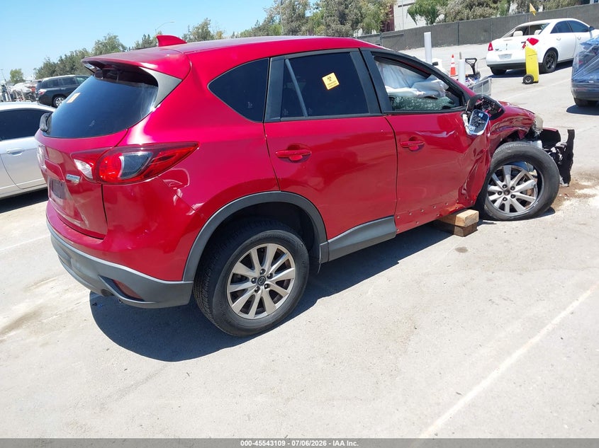 Vin: jm3ke2cy7f0489827, lot: 46041378, mazda cx-5 touring 20154