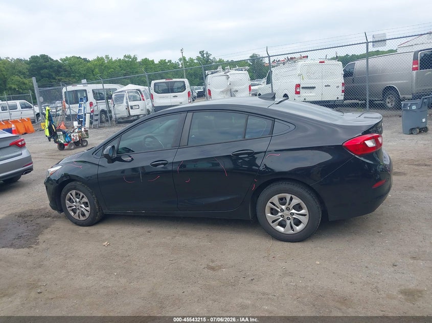 2019 Chevrolet Cruze Ls VIN: 1G1BC5SMXK7125622 Lot: 45543215