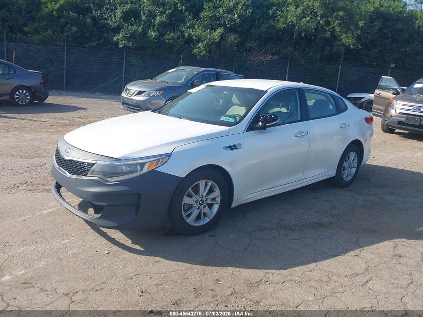Vin: knagt4l32g5098591, lot: 46041545, kia optima lx 20162