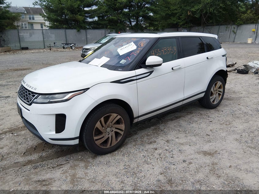 Vin: salzj2fx9lh042573, lot: 46041622, land rover range rover evoque s 20202