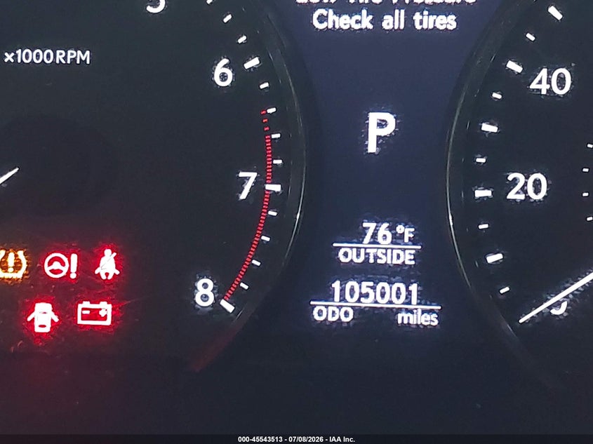 2014 Lexus Ls 460 VIN: JTHCL5EF8E5020052 Lot: 45543513