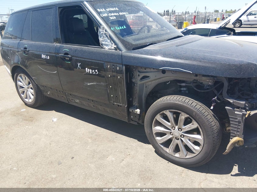 2016 Land Rover Range Rover 3.0L V6 Turbocharged Diesel Hse Td6 VIN: SALGS2KF7GA294855 Lot: 45543521