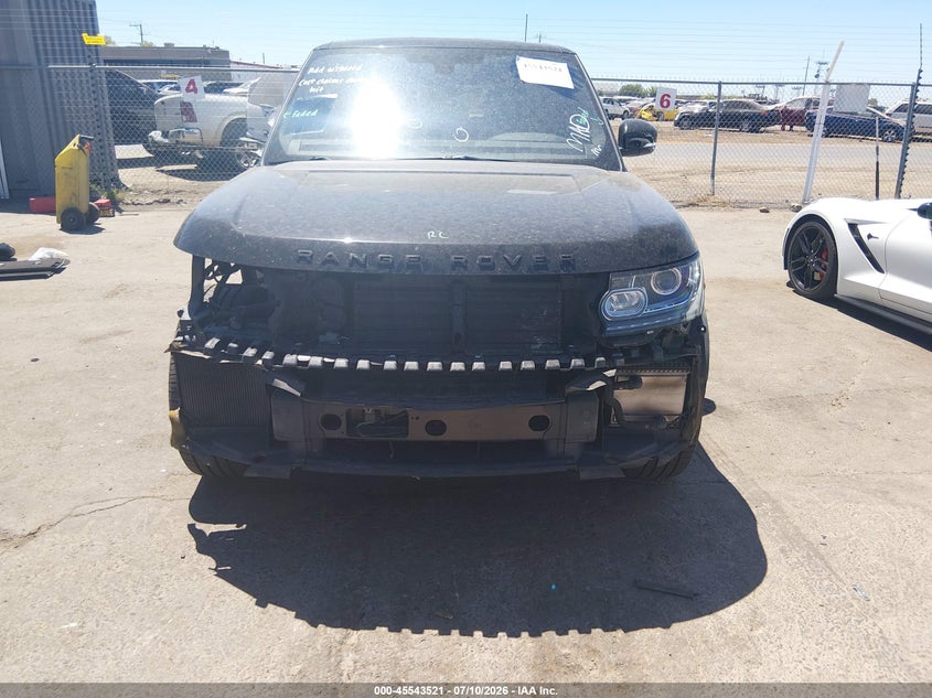2016 Land Rover Range Rover 3.0L V6 Turbocharged Diesel Hse Td6 VIN: SALGS2KF7GA294855 Lot: 45543521