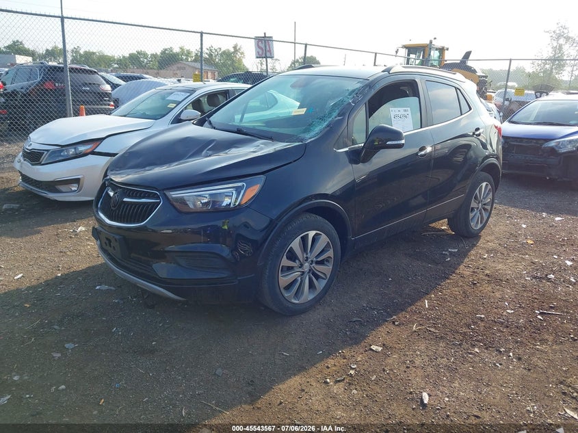 Vin: kl4cjasbxkb891883, lot: 46041836, buick encore fwd preferred 20192