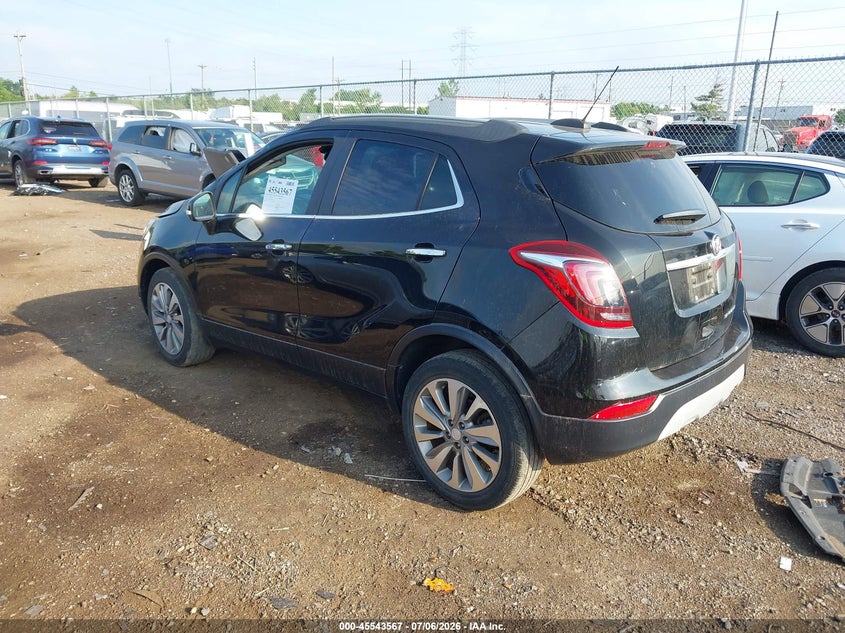 Vin: kl4cjasbxkb891883, lot: 46041836, buick encore fwd preferred 20193