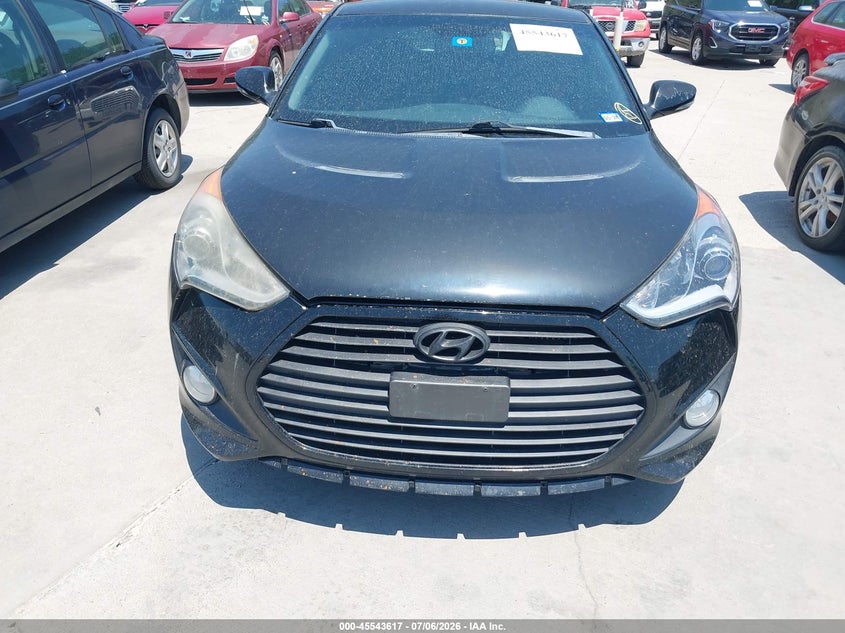 2013 Hyundai Veloster Turbo W/Black VIN: KMHTC6AE7DU169556 Lot: 45543617